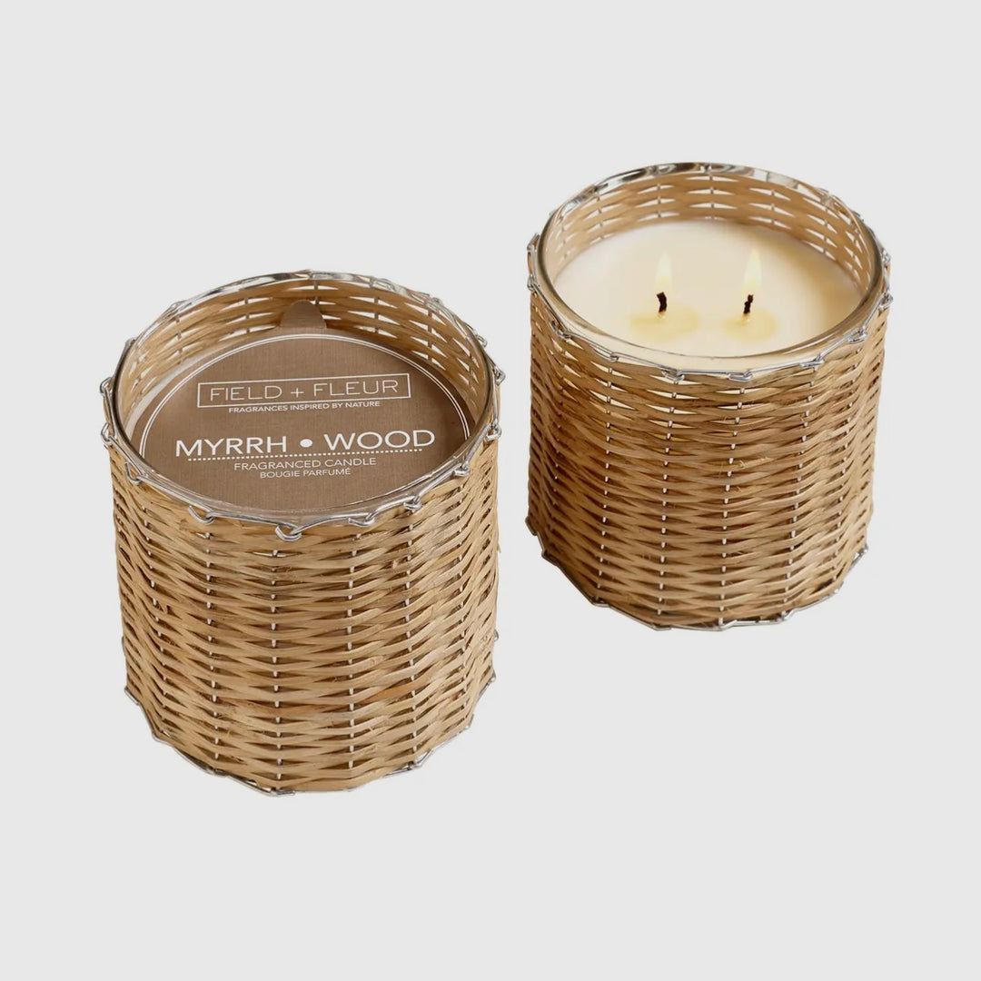 Myrrh Wood Rattan Candle