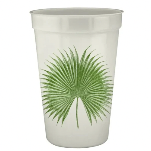Palm Pearlized Cups, S/12 | Alexa Pulitzer