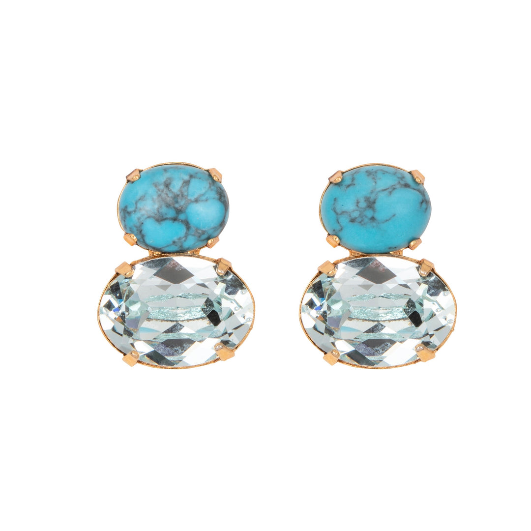 Yvette Earrings in Turquoise | Jennifer Behr