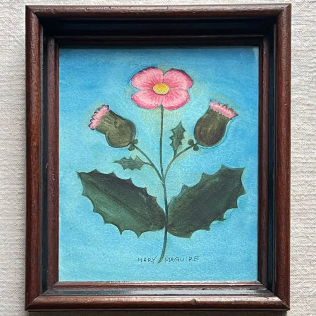 "Holly Geranium” Framed Art | Mary Maguire