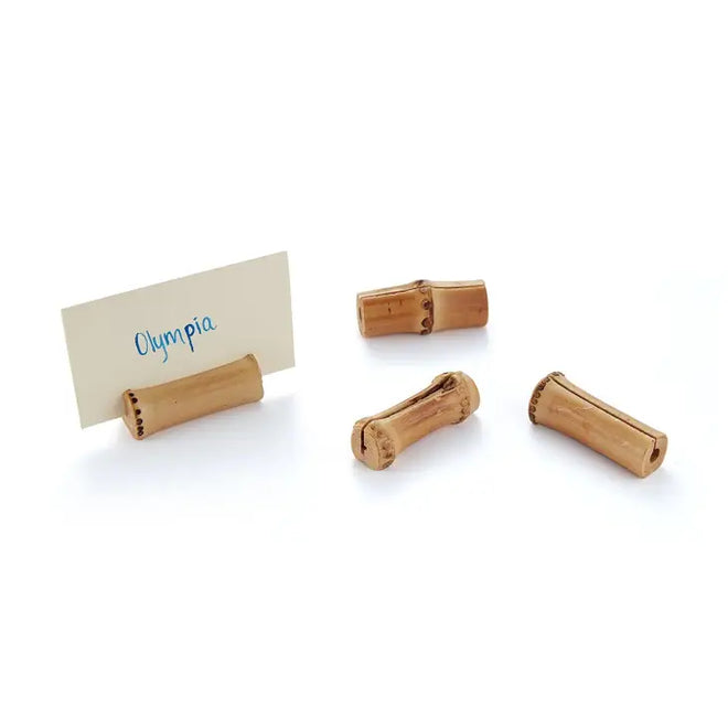 Bamboo Place Card Holders, S/4