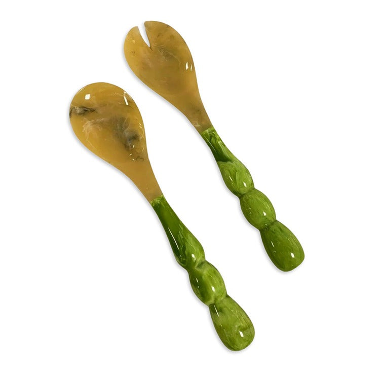 Rio Bubble Salad Servers, Green | Beatriz Ball