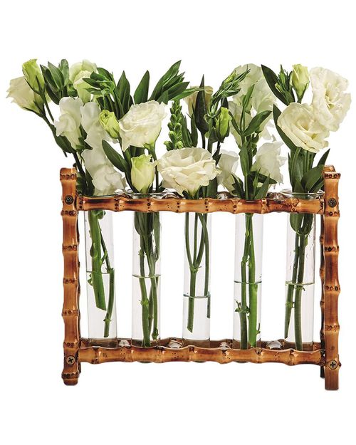 Bamboo 5 Vase Glass Holder