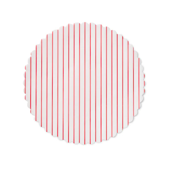 Stripe Paper Liners, Red | Plate & Pattern