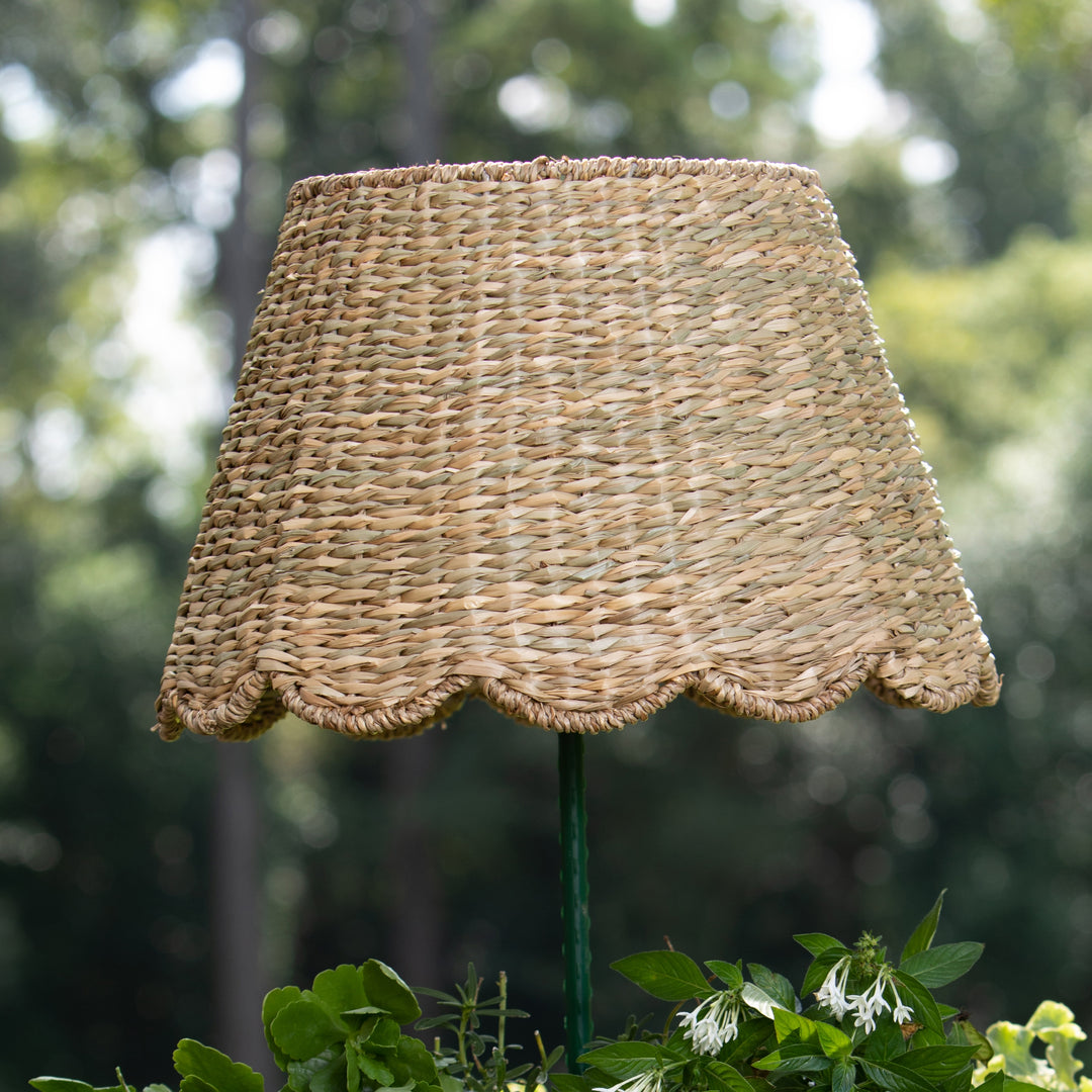 Scalloped Seagrass Lampshade, Natural | Maison Maison