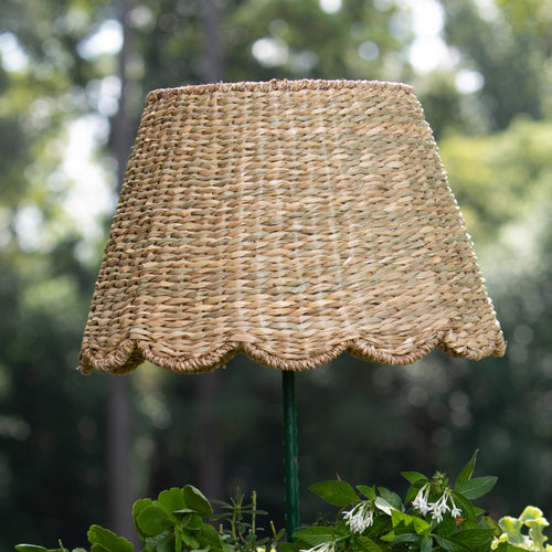 Scalloped Seagrass Lampshade, Natural | Maison Maison