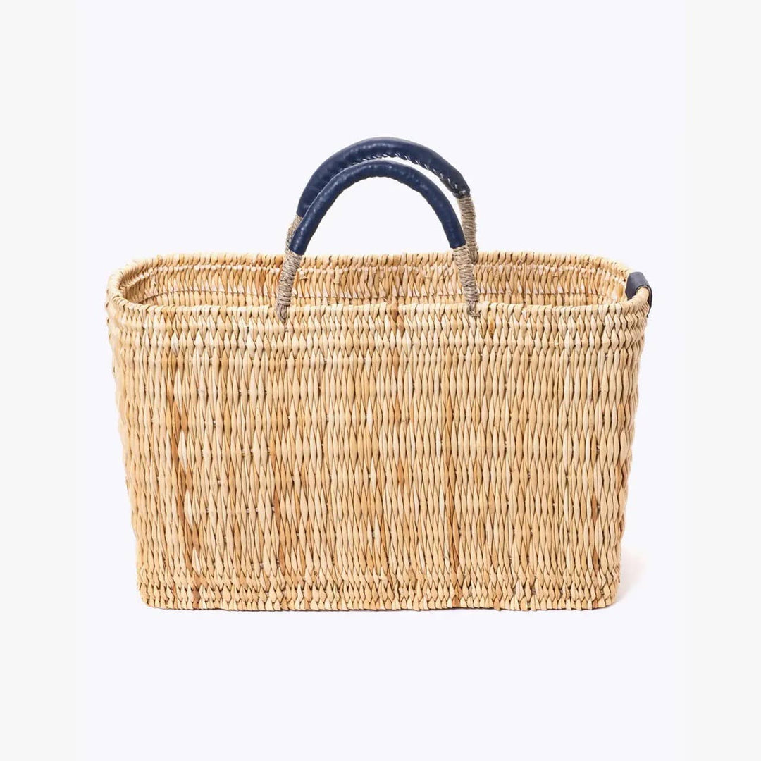 Medina Market Basket in Navy Blue, Two Sizes