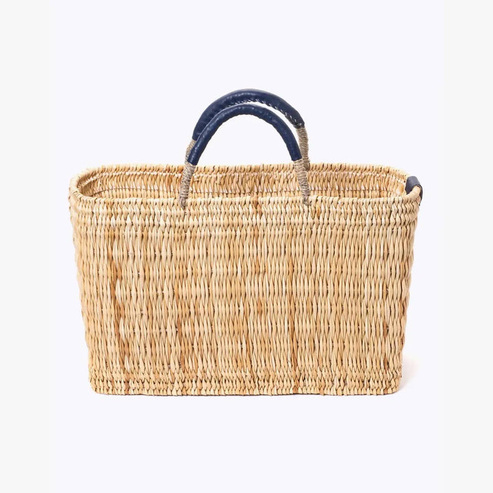 Medina Market Basket in Navy Blue, Two Sizes