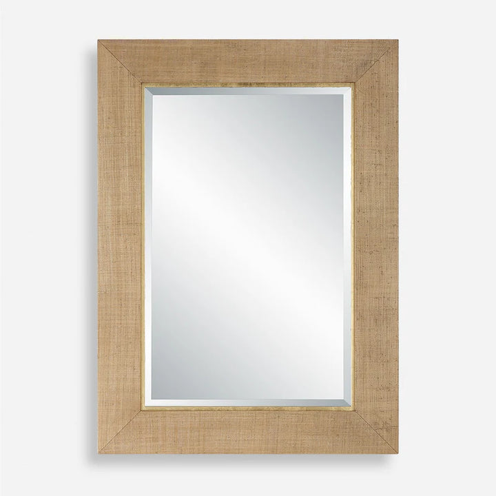 Bungalow Grass Cloth Mirror