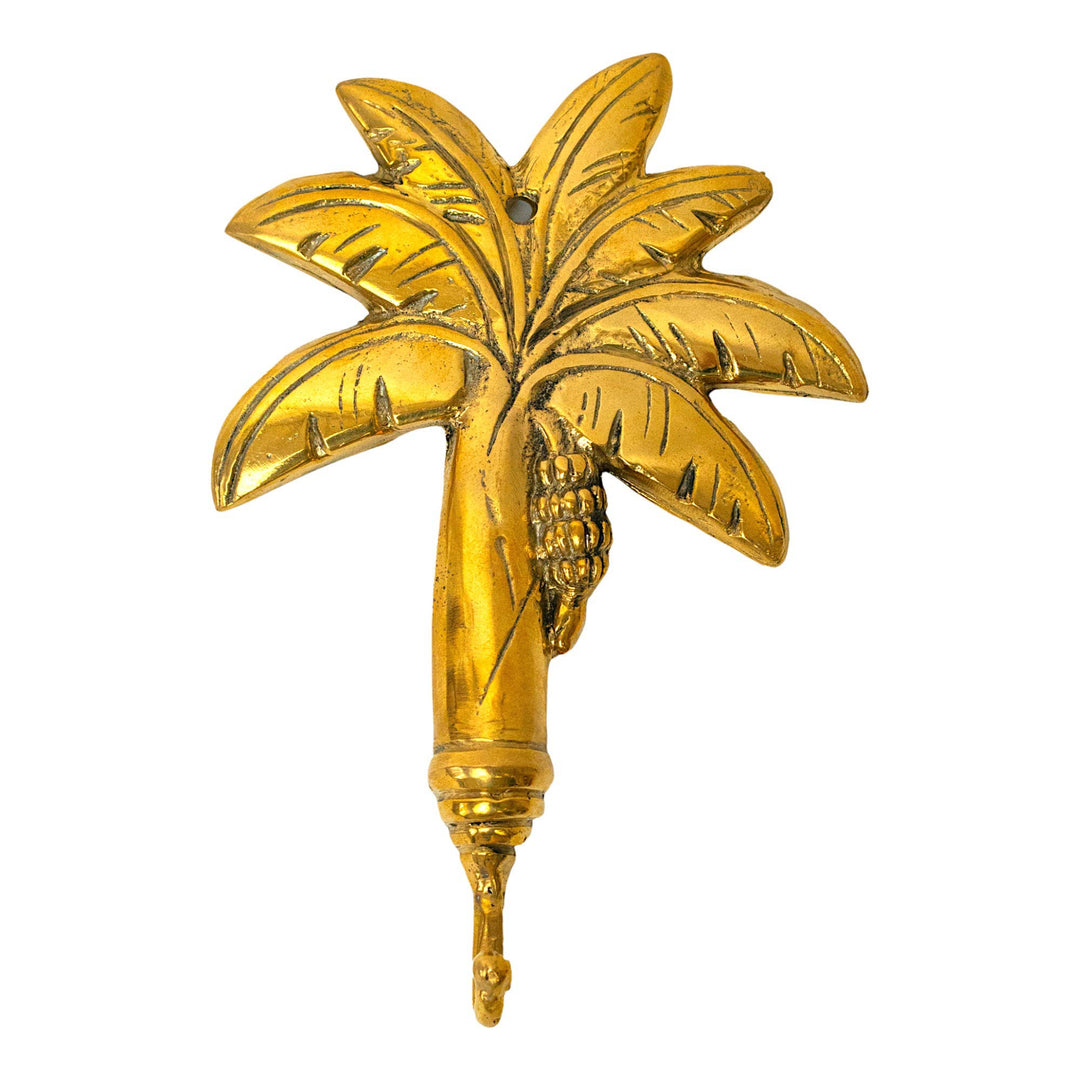 Brass Palm Tree Wall Hook