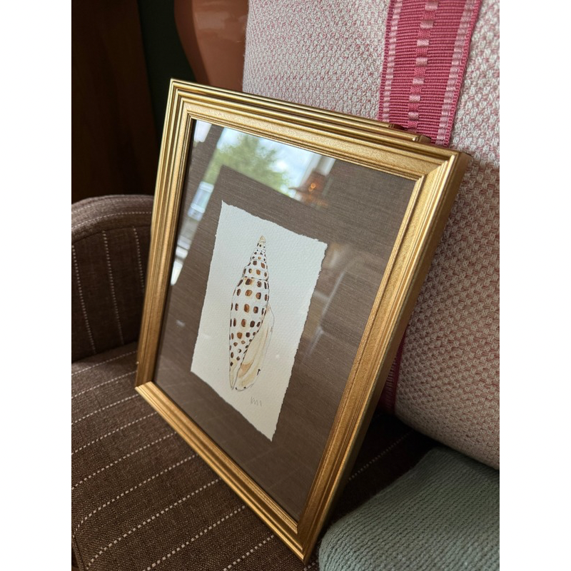 Original Shell Artwork by Kara McKean, Framed #1