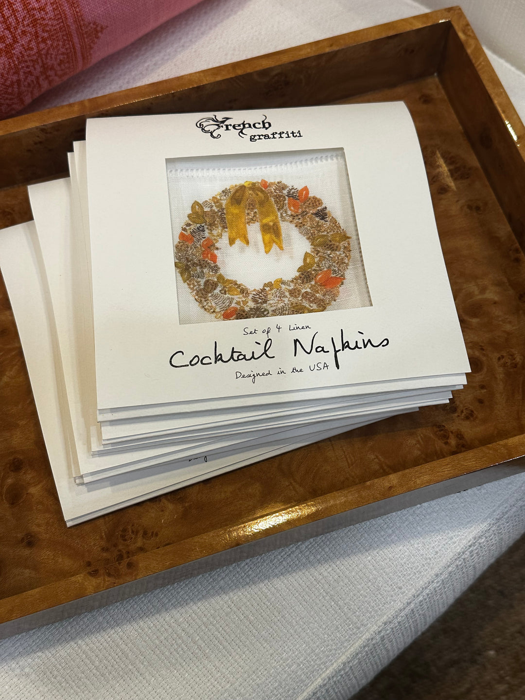 Fall Wreath Cocktail Napkins