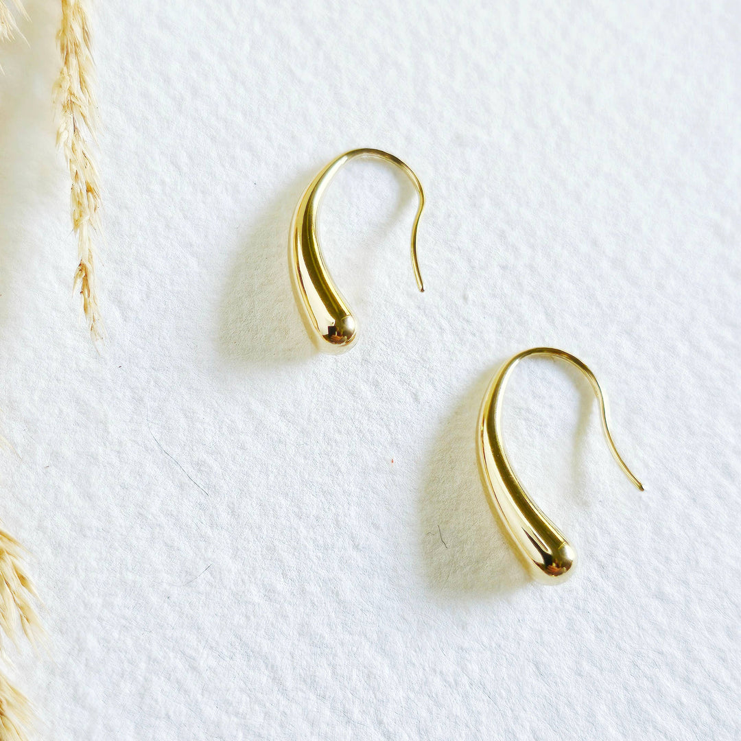 Mini Drop Hoop Earrings