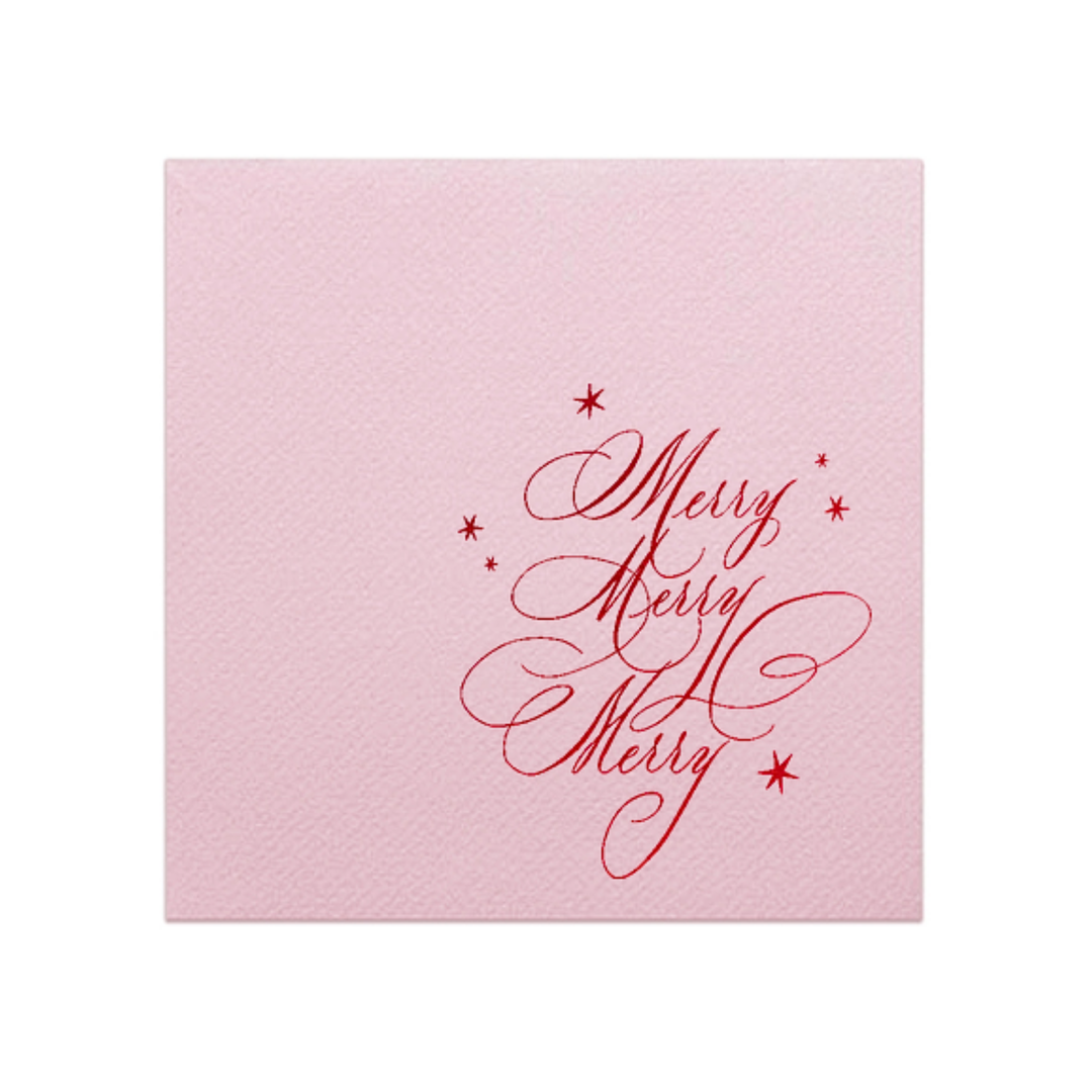 'Merry Merry Merry' Cocktail Napkins