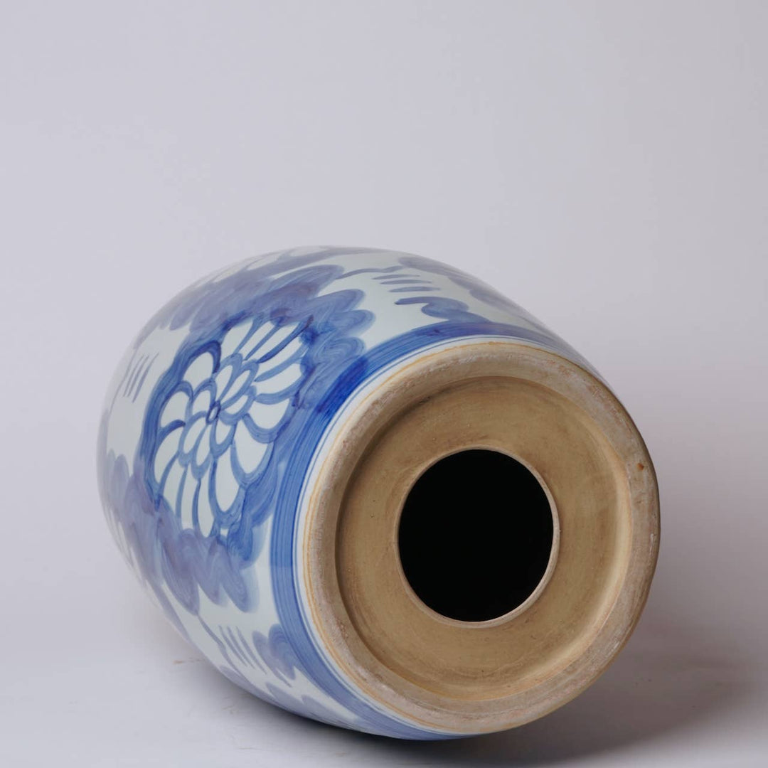 Hand Painted Blue and White Porcelain Garden Stool