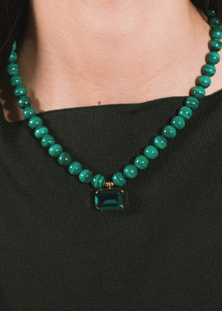 Sidonie Necklace in Malachite | Jennifer Behr
