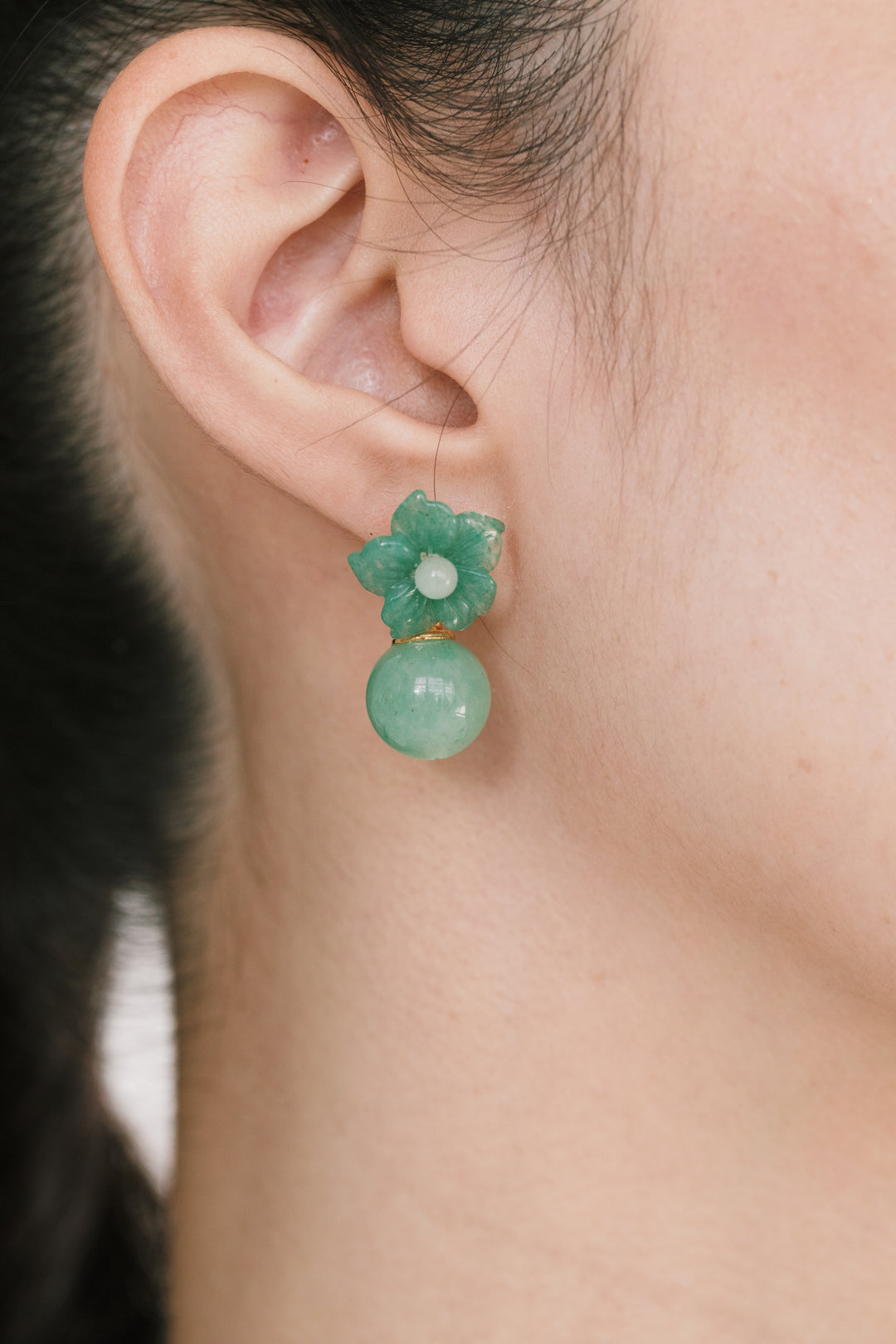 Kaylene Earrings in Aventurine | Jennifer Behr