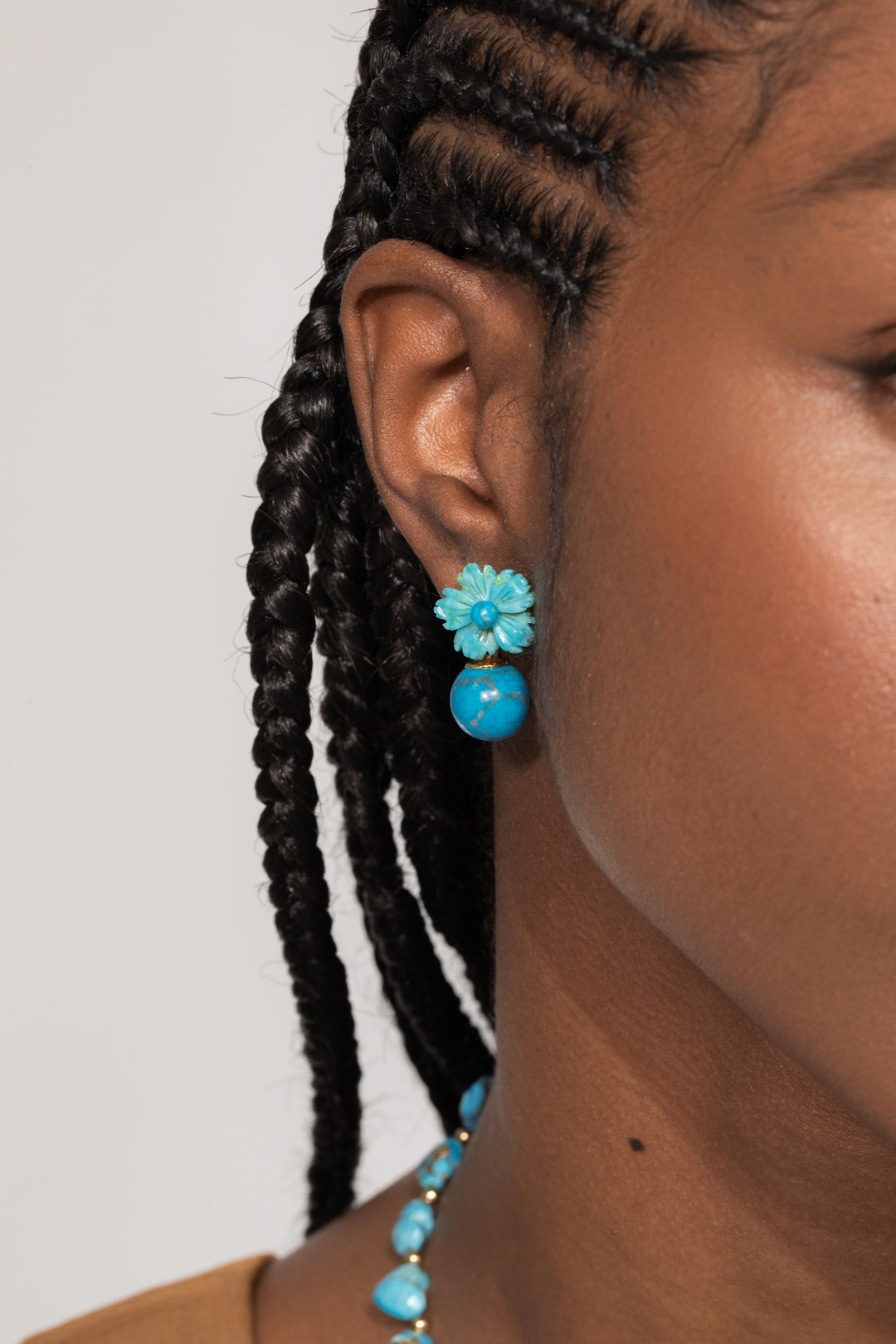 Kaylene Earrings in Turquoise | Jennifer Behr