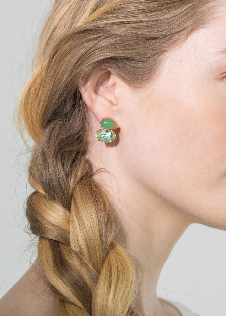 Yvette Earrings in Chalcedony | Jennifer Behr