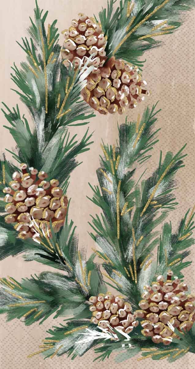 Gilded Christmas Guest Towels