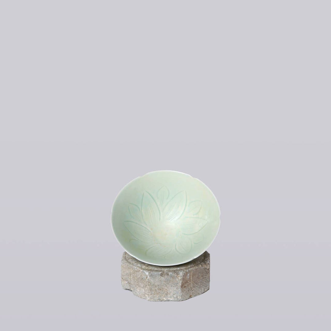 Celadon Porcelain Small Lotus Conical Bowl