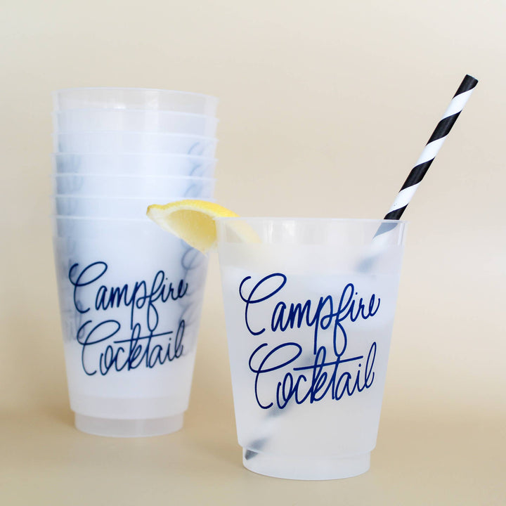 Campfire Cocktail Frosted Cups, Set of 8