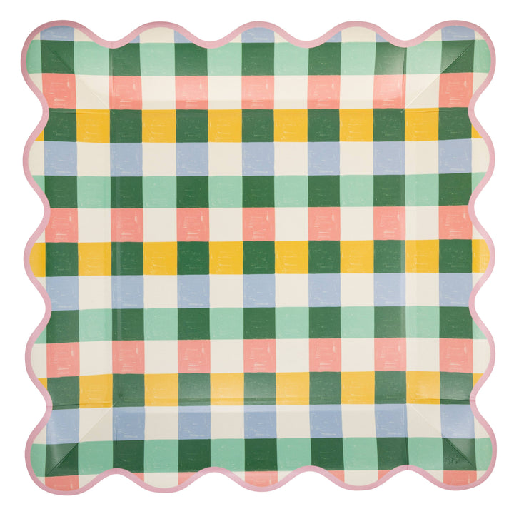 Hopscotch Gingham Plate, 10"