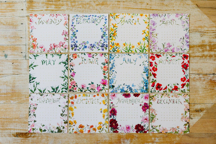 2027 Calendar (Stella) & Brass Easel | Inslee Fariss