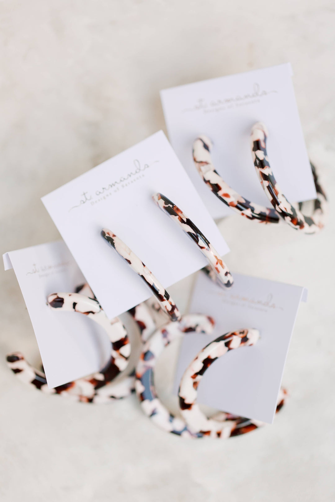 Cocoa Hoop Statement Earrings