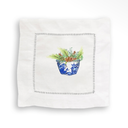 Holiday Decor Cocktail Napkins S/4