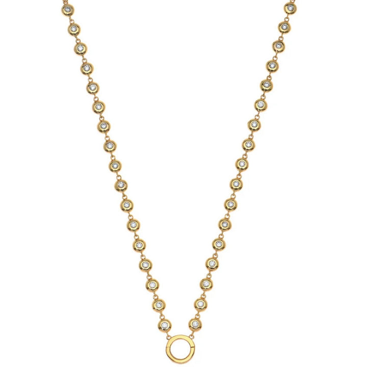 Bezel Charm Necklace | Goldbug Collection