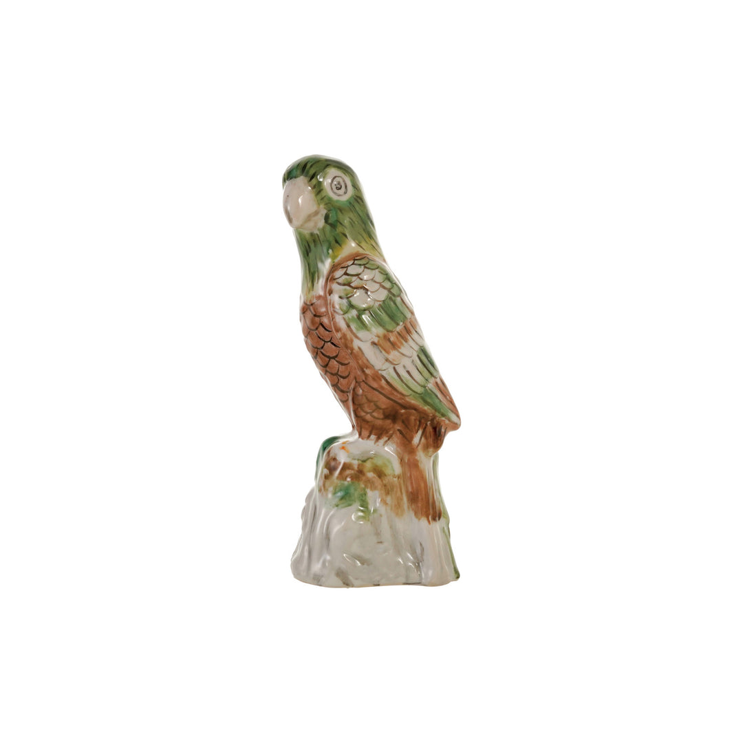 Hand-Painted Stoneware Parrot