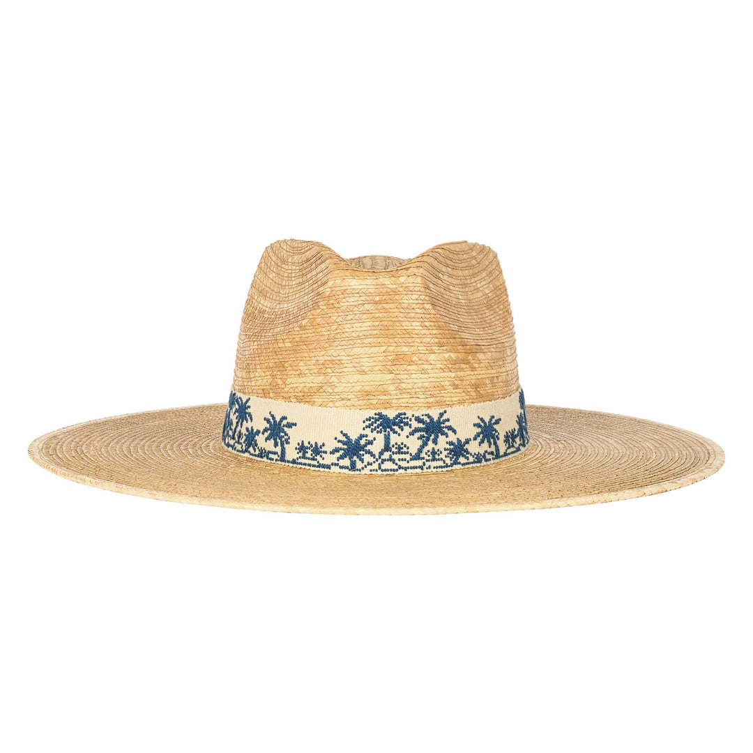 Tropical Toile Palm Hat