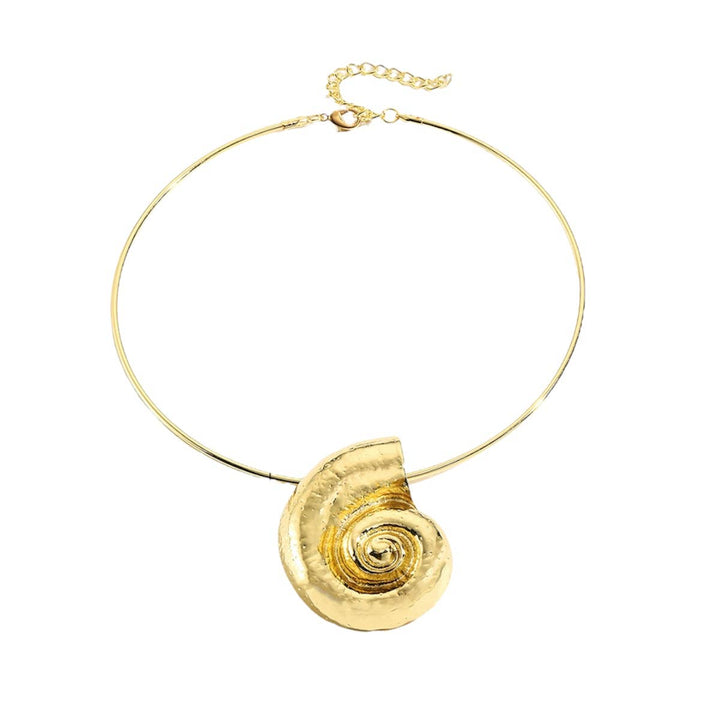 Shell Pendant Collar Necklace
