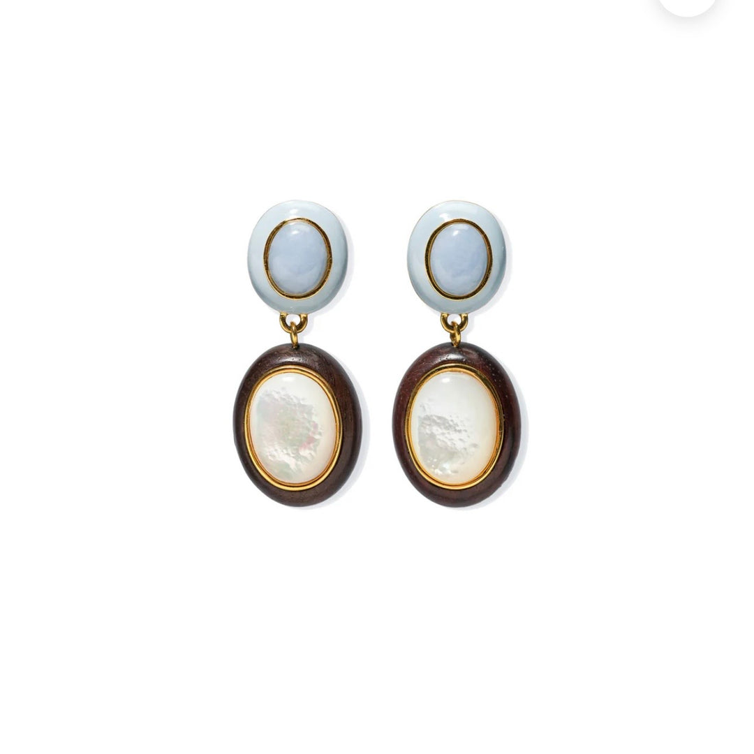 Papaya Earrings in Pearl | Lizzie Fortunato