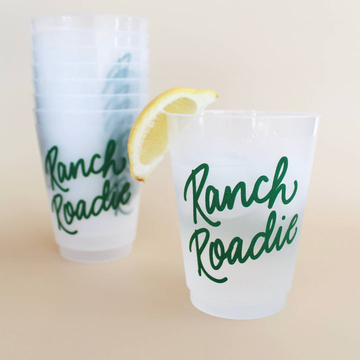 Ranch Roadie Frosted Cups, S/8