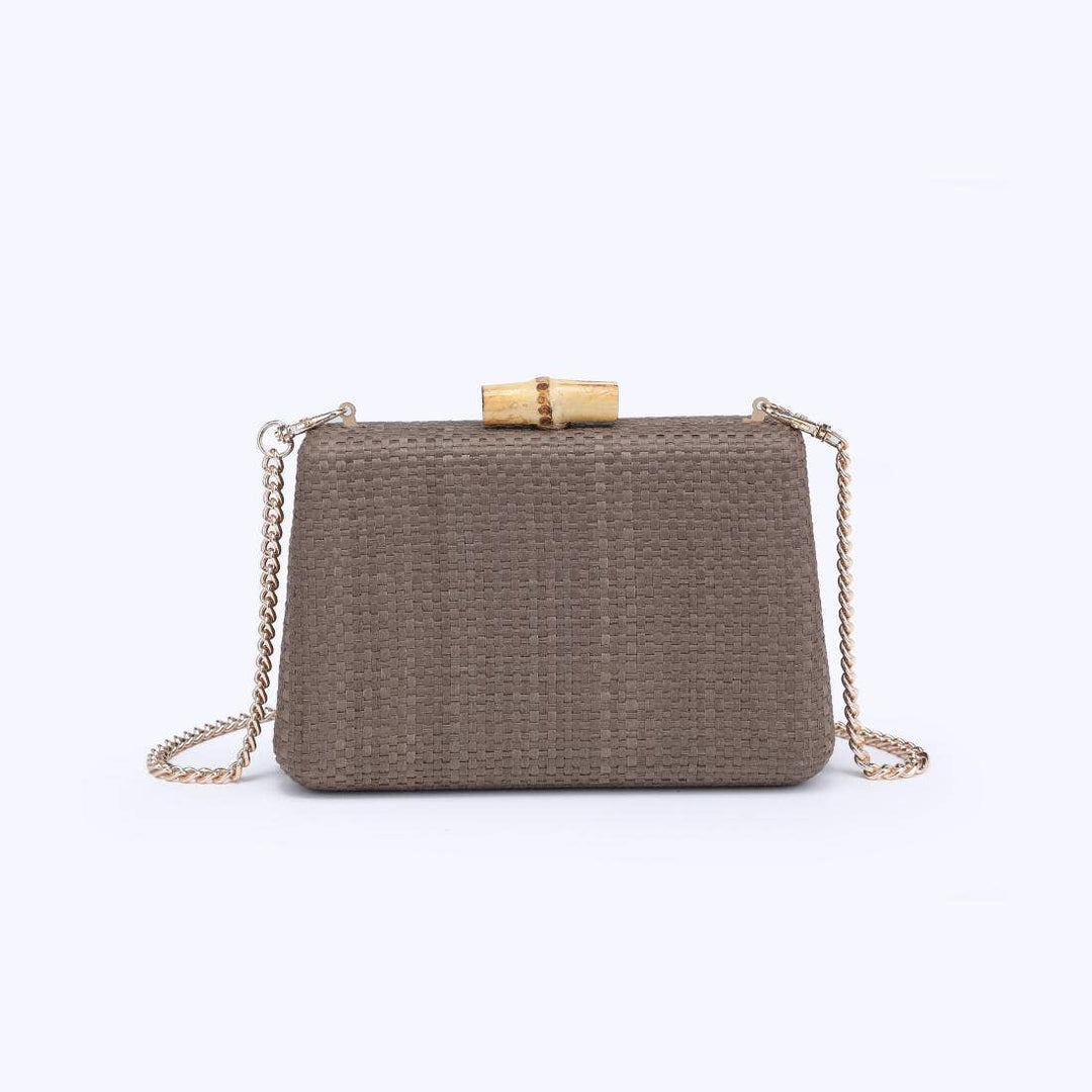 Melina Clutch in Mocha