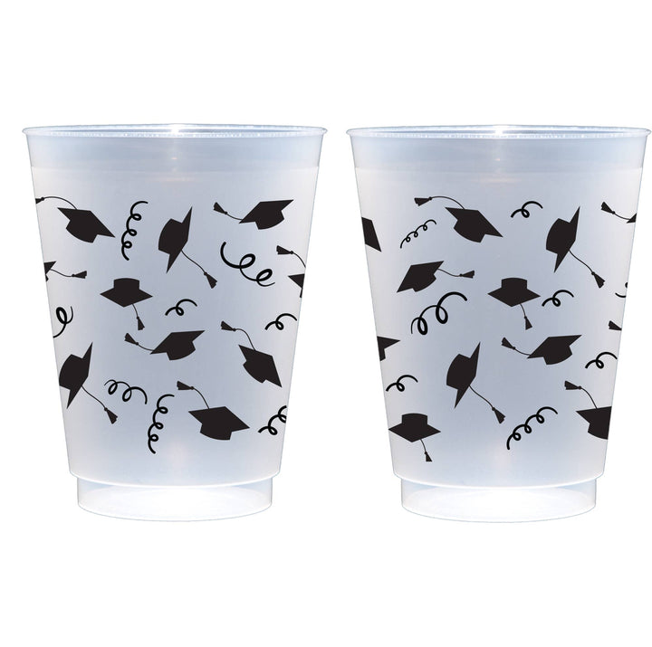 Graduation Frosted Cups, S/10