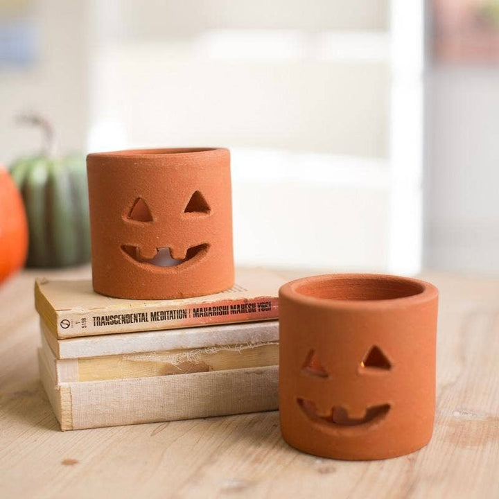 Terracotta Jack-O-Lantern