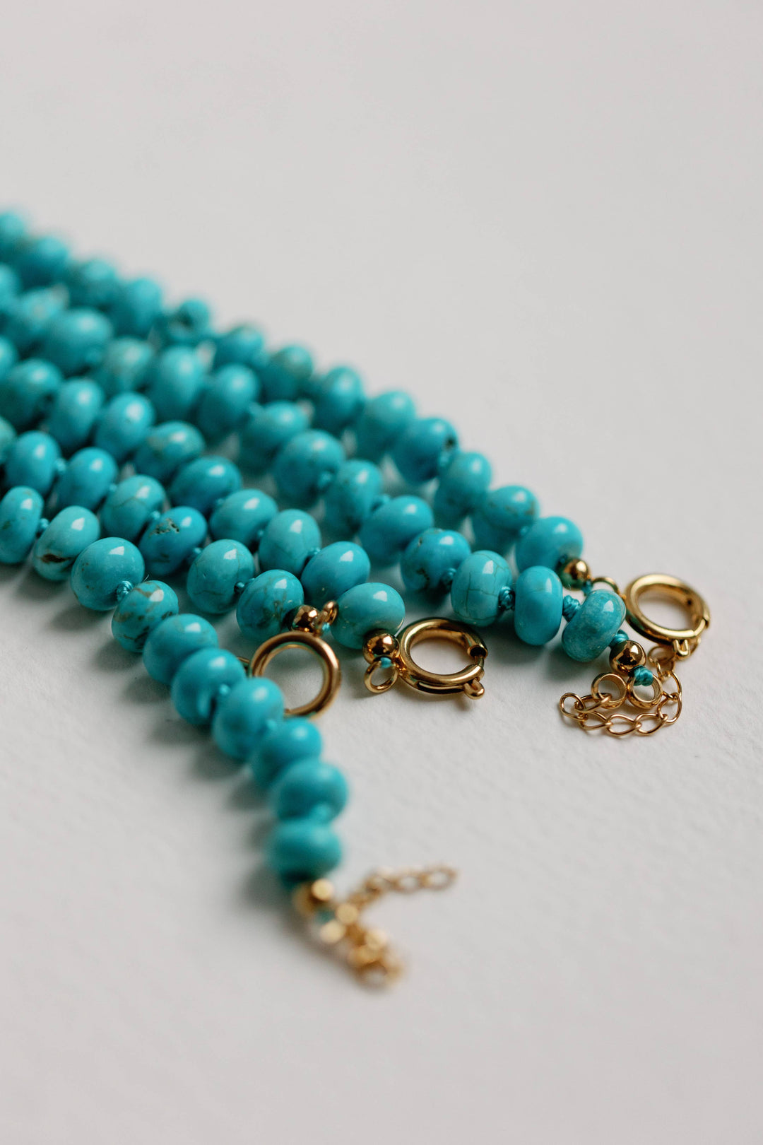 Genuine Turquoise Necklace, 16.5"