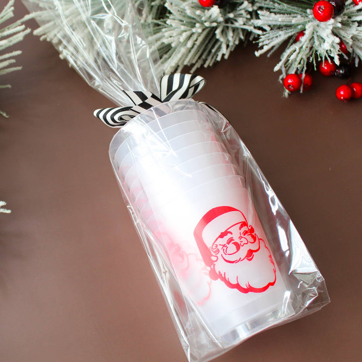 Vintage Santa Party Cups S/8