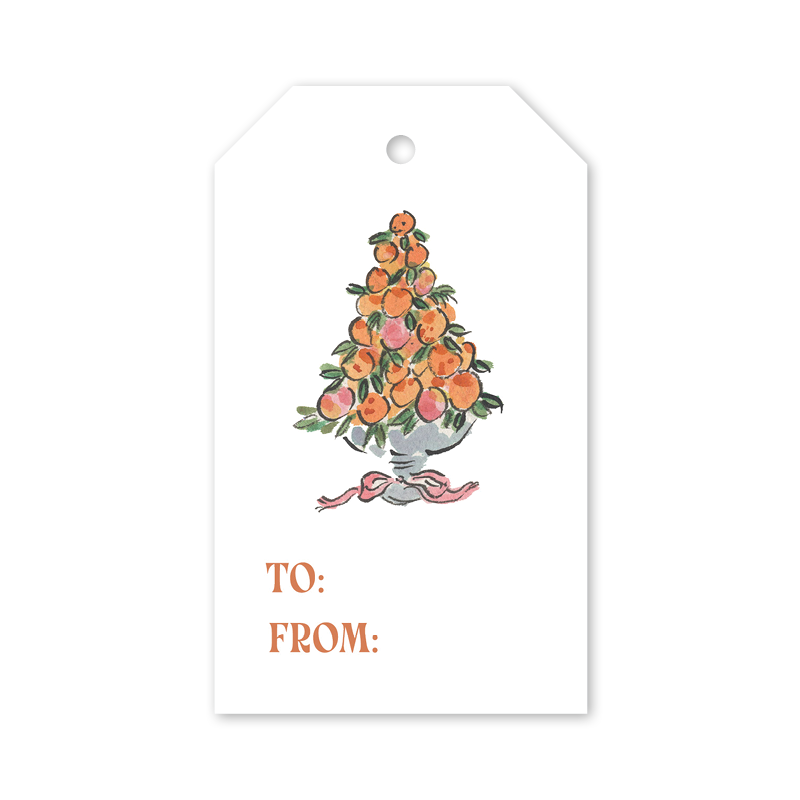 Citrus Tree Gift Tags S/8