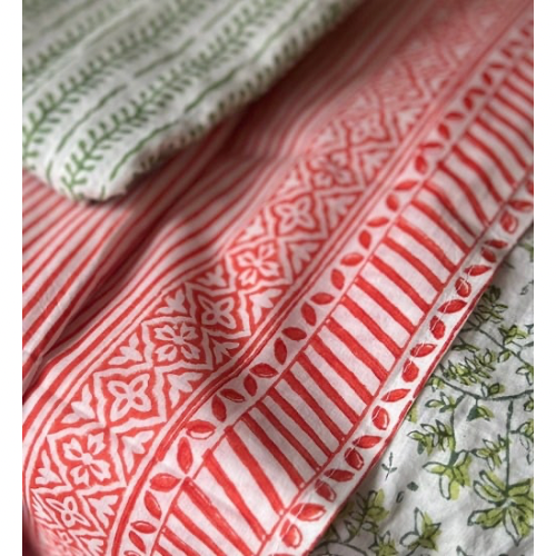 Positano Stripe Pareo in Tangerine Tango