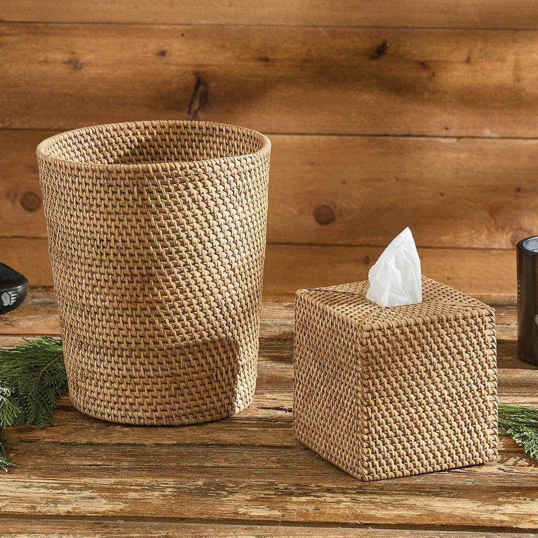 Rattan Tissue Box Holder