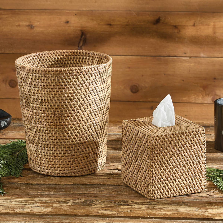 Rattan Tissue Box Holder