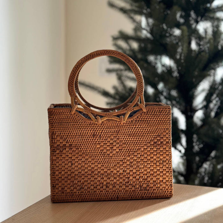 Hailey Rattan Handbag
