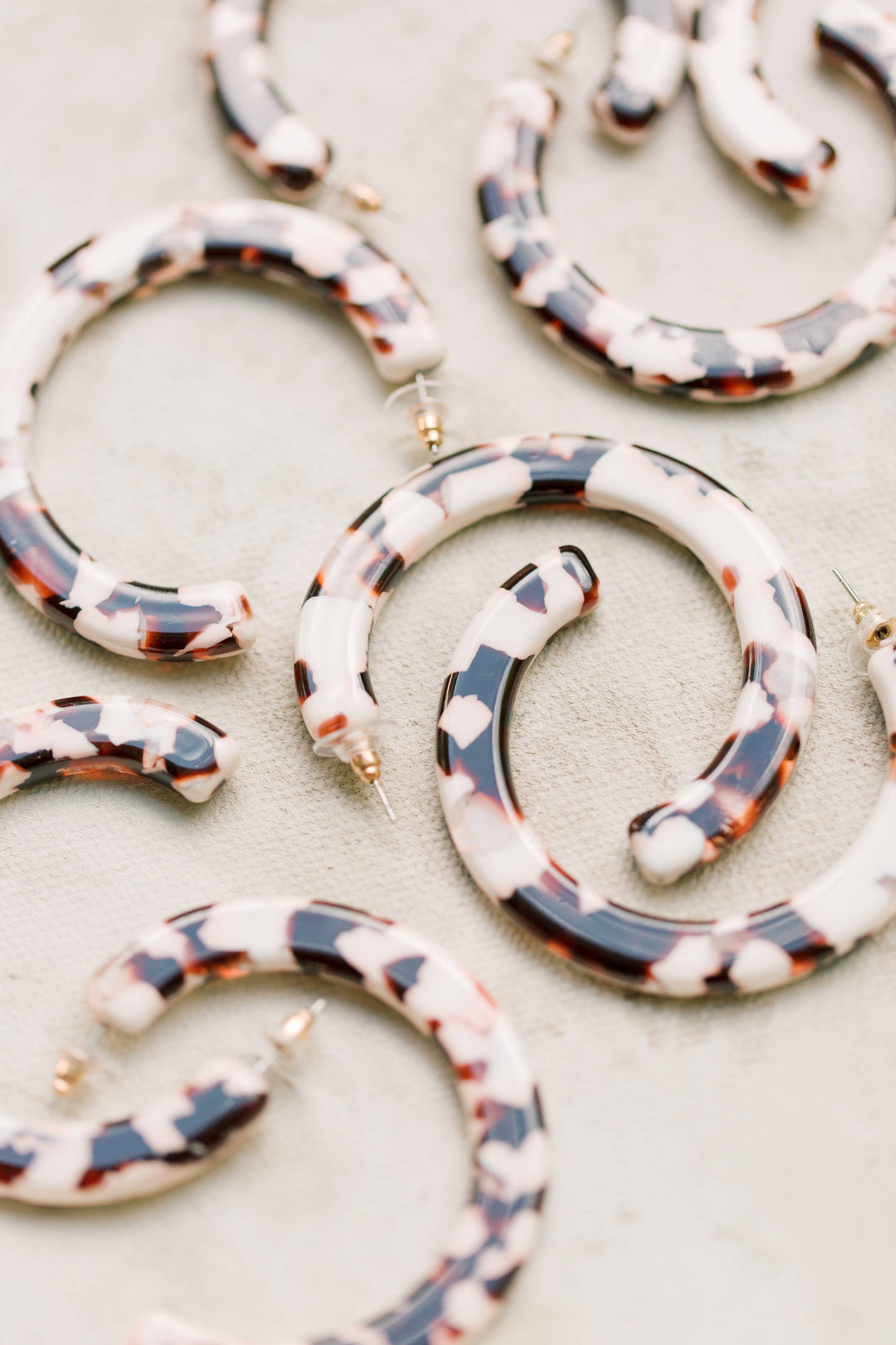 Cocoa Hoop Statement Earrings
