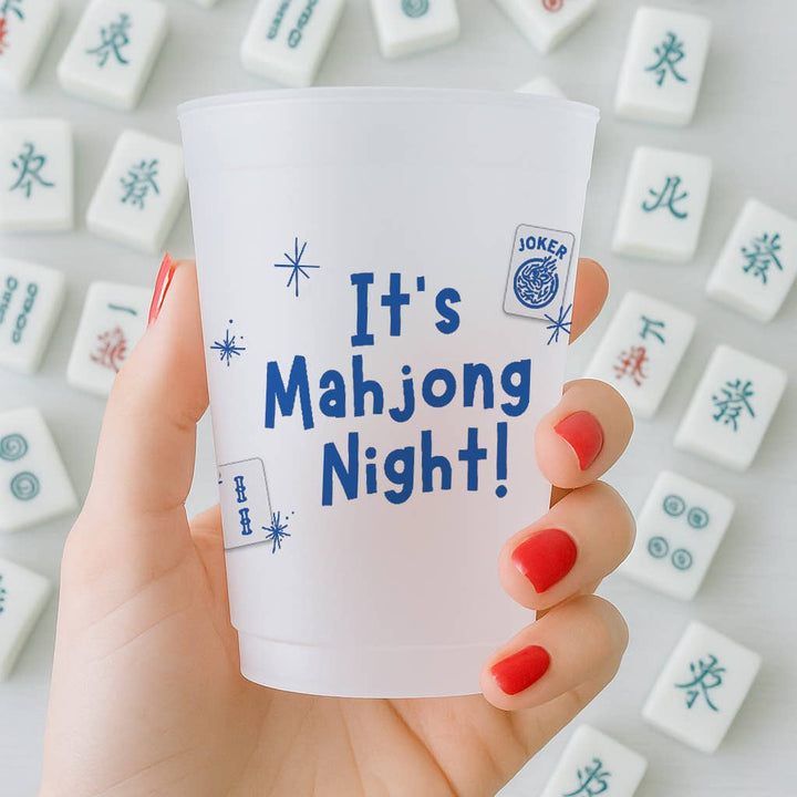 Mahjong Frosted Cups