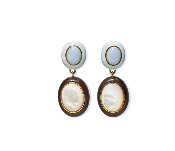Papaya Earrings in Pearl | Lizzie Fortunato