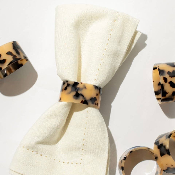 Tortoise Napkin Rings, S/4